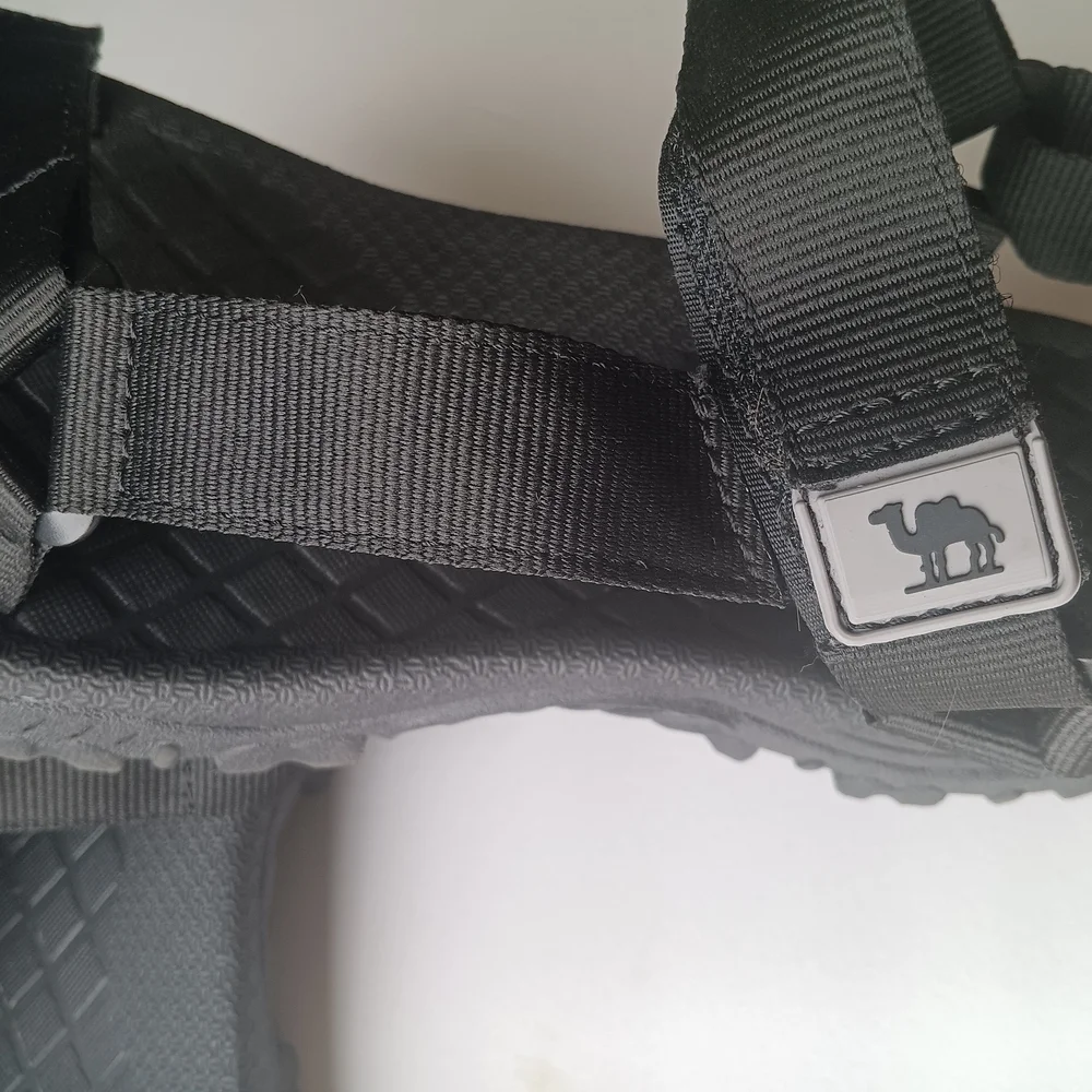 Black Sandals with Sleek Design and Comfort